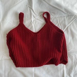 Handmade Red knit top!
